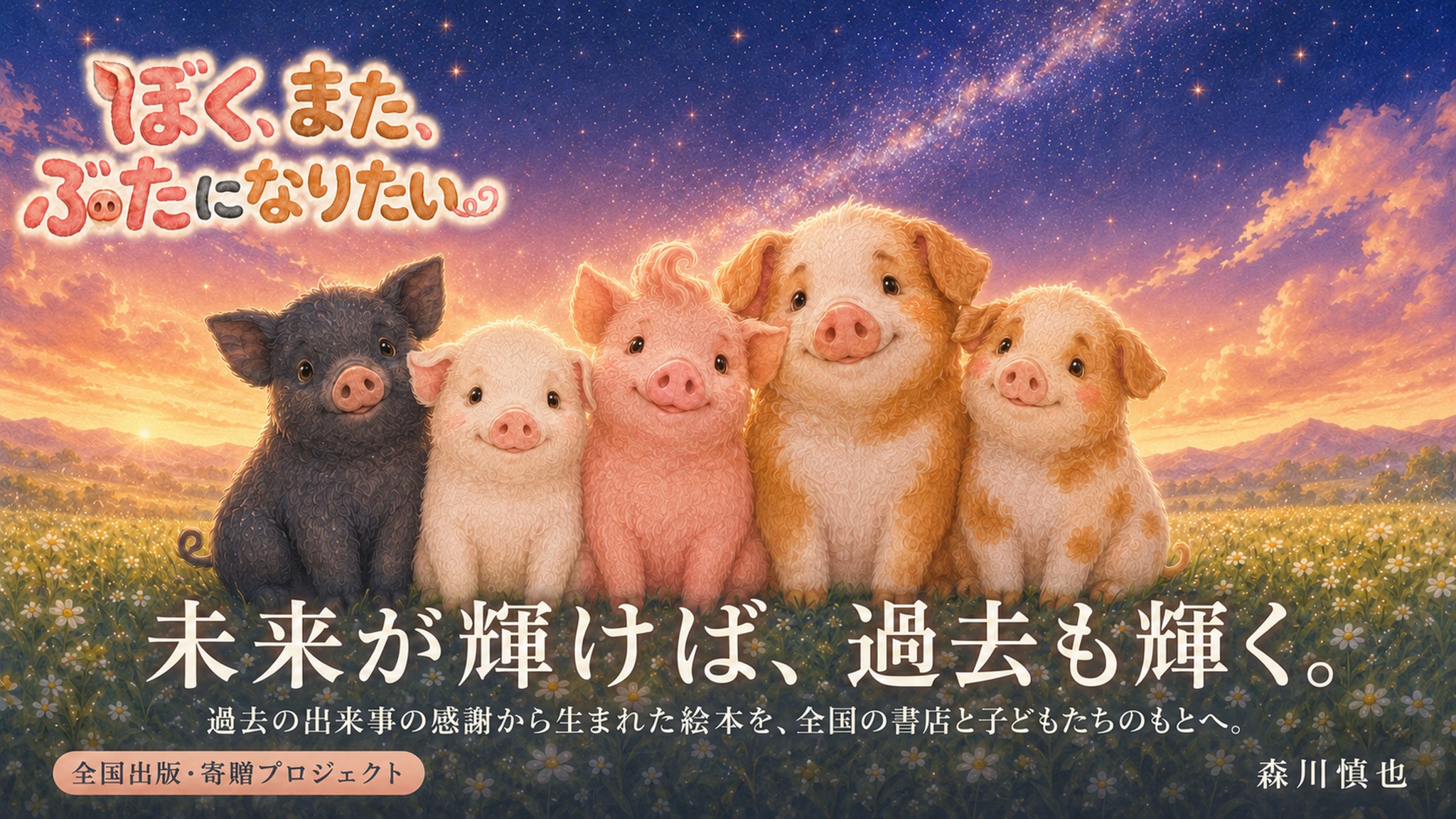 未来が輝けば、過去も輝く。ぼく、また、ぶたになりたい